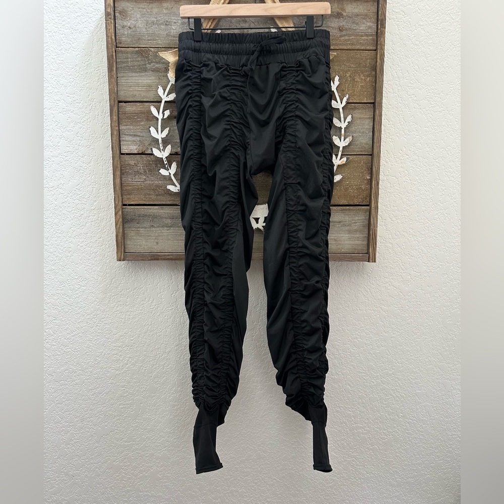 Agogie Black Ruched Jogger Athletic Pants Wearable Resistance XXL 20+